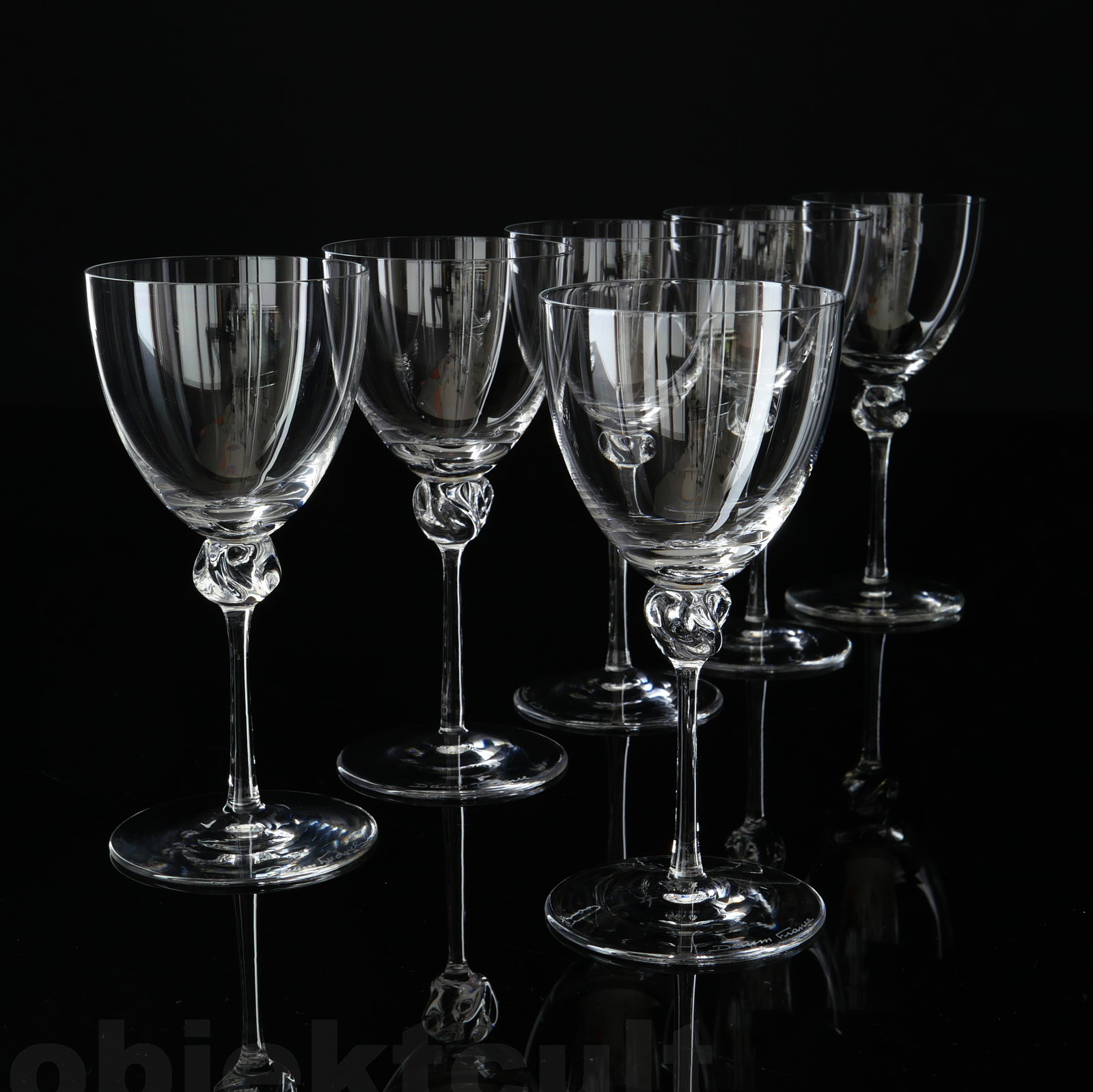 wineglasses, Weingläser, manufacturer: Daum Nancy