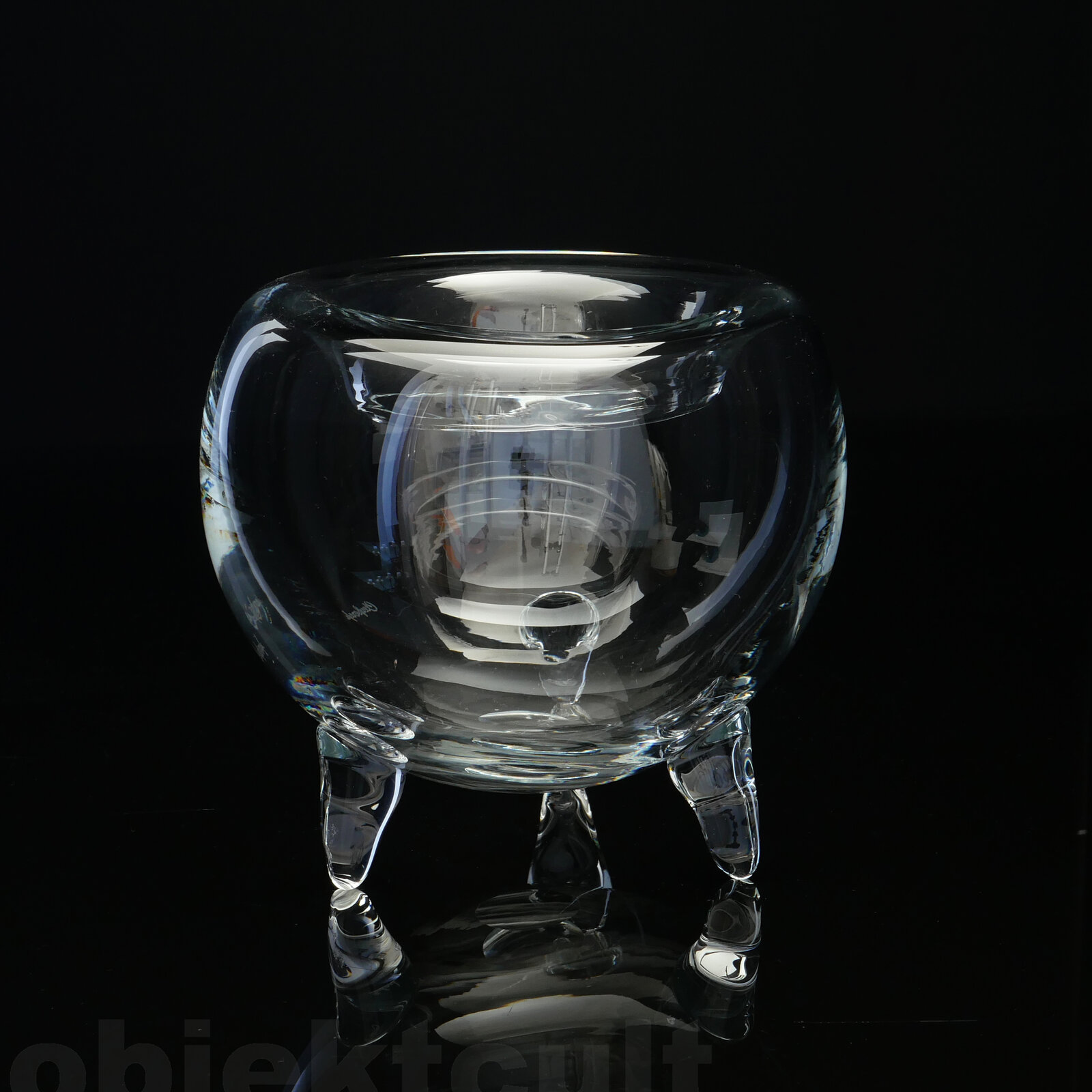 glass vase, dish, Glasvase, (Schale), Organic Living, manufacturer: Cleybergh